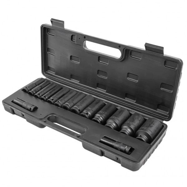 Набір головок ударних глибоких 15пр. 1/2" 6-гранна (10-36мм) Partner PA-4166D-5MPB