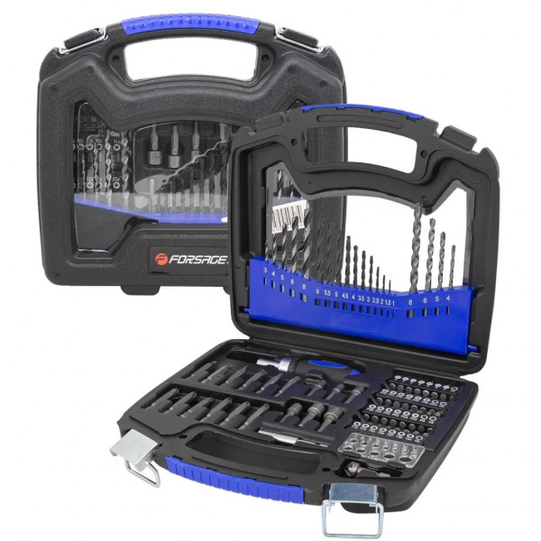 Набор сверл и бит 75пр. (по бетону, металлу, дереву) Forsage F-924U75