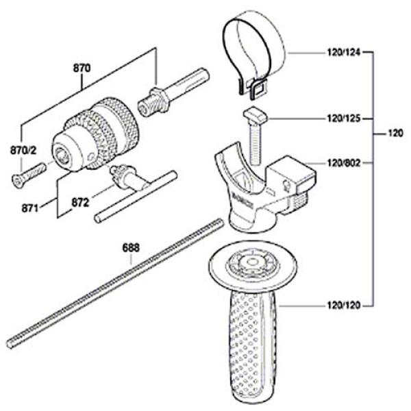 Перфоратор Bosch Professional GBH 2-28 в чемодані 0611267500