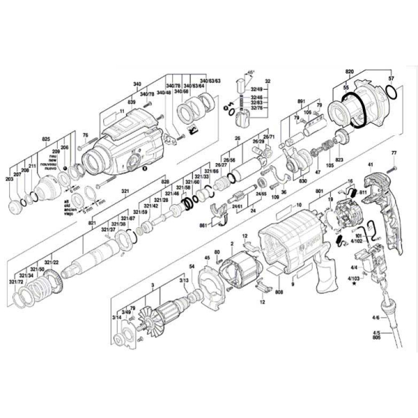 Перфоратор Bosch Professional GBH 2-28 в чемодані 0611267500