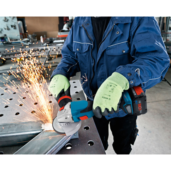 Акумуляторна безщіткова кутова шліфмашина Bosch Professional GWS 18V-15 C, без акб