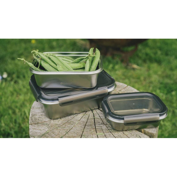Набір харчових контейнерів із нержавіючої сталі Outwell Camper Food Box Set 3 шт (651210) (931593)