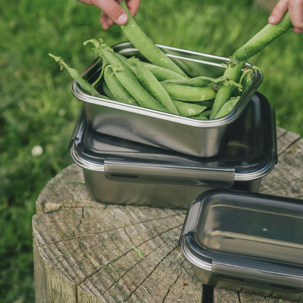 Набір харчових контейнерів із нержавіючої сталі Outwell Camper Food Box Set 3 шт (651210) (931593)