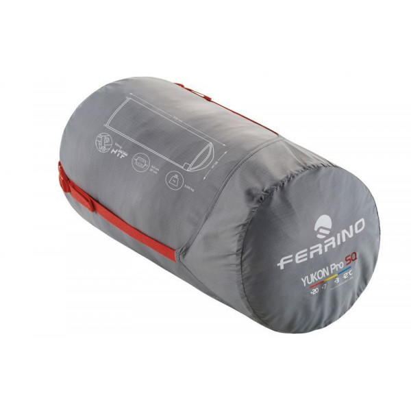 Спальний мішок Ferrino Yukon Pro SQ +3°C Red (86360NRR) (931767)