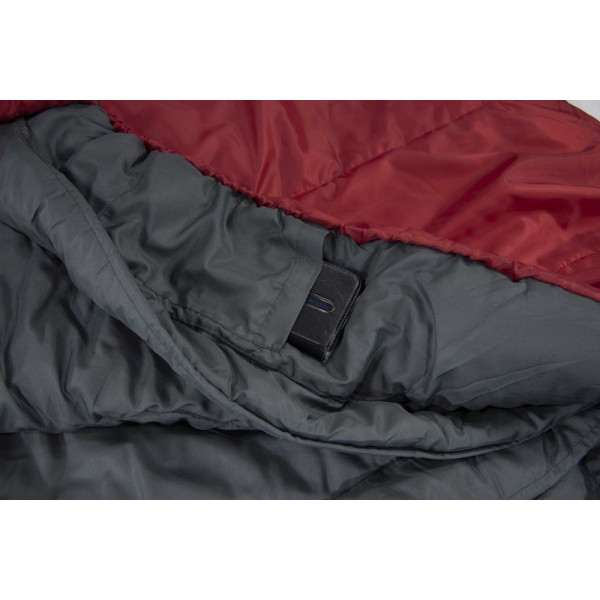 Спальний мішок High Peak TR 300/0°C Dark Red/Grey Right (23061) (929556)