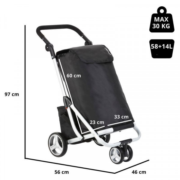 Сумка-візок ShoppingCruiser 3 Wheels Black (604349) (927303)