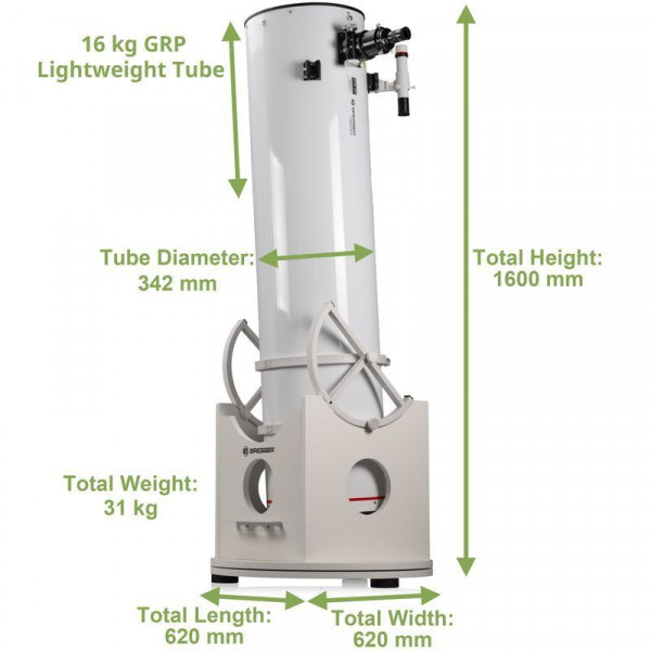 Телескоп Bresser Messier 12" Dobson з сонячним фільтром (4716430/13504) 932126 Телескоп Bresser Messier 12" Dobson з сонячним фільтром (4716430/13504) 932126