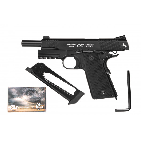 Пневматичний пістолет Umarex Colt M45 CQBP BLACK Blowback кал.4,5мм 5.8176 Пневматичний пістолет Umarex Colt M45 CQBP BLACK Blowback кал.4,5мм 5.8176