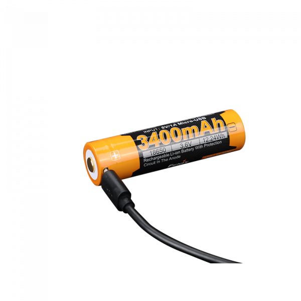 ARB-L18-3400U Акумулятор 18650 Fenix (3400 mAh) micro usb зарядка ARB-L18-3400U ARB-L18-3400U Акумулятор 18650 Fenix (3400 mAh) micro usb зарядка ARB-L18-3400U