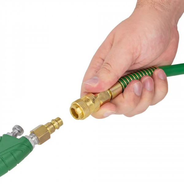 Шланг гумовий повітряний армований з фітингами 10мм x 16мм x 20м Rockforce RF-AHF-2010