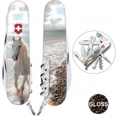 Швейцарський складаний ніж 91мм Victorinox CLIMBER ZODIAC Білий кінь 1.3703.7.Z5270pk