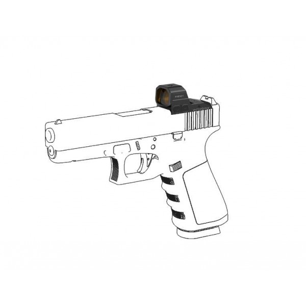Приціл коліматорний Vector Optics Frenzy FA 1x16x21 Glock MOS 3 MOA SCRD-81 Приціл коліматорний Vector Optics Frenzy FA 1x16x21 Glock MOS 3 MOA SCRD-81