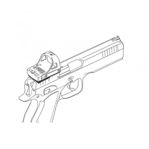 Універсальний адаптер Vector Optics на CZ Shadow 2/SP-01/P-10 C для коліматорів SCFRM-21