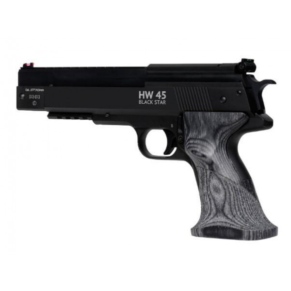 Пневматичний пістолет Weihrauch HW 45 Black Star кал. 4,5 10.450200-00 Пневматичний пістолет Weihrauch HW 45 Black Star кал. 4,5 10.450200-00