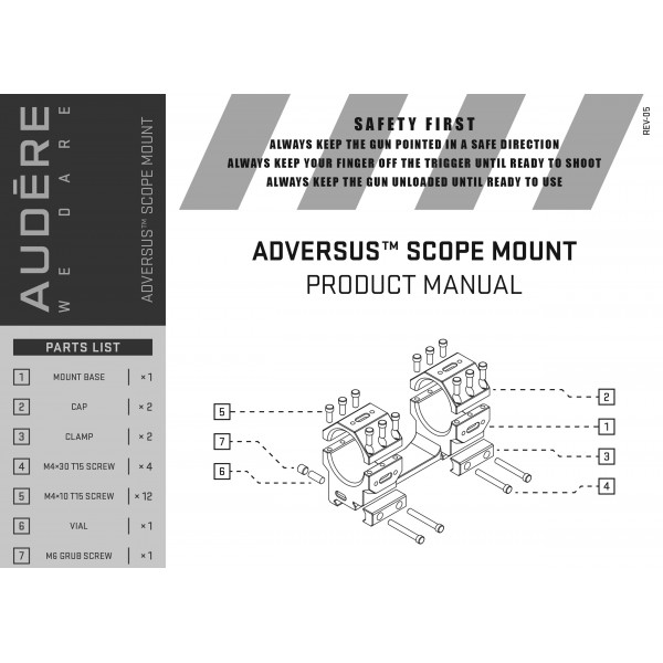 Моноблок AUDERE Levitas Diam 30 H40 LV0001