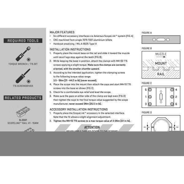 Моноблок AUDERE Levitas Diam 30 H40 LV0001