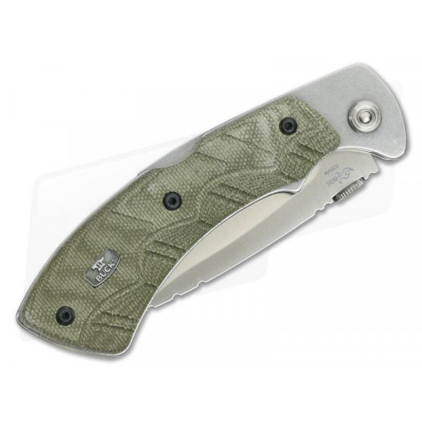 Ніж Buck Open Season® Folding Skinner, green micarta (557ODS) Ніж Buck Open Season® Folding Skinner, green micarta (557ODS)