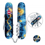 Швейцарський складаний ніж 91мм Victorinox CLIMBER UKRAINE ДНК Українця 1.3703.3.T3270pw
