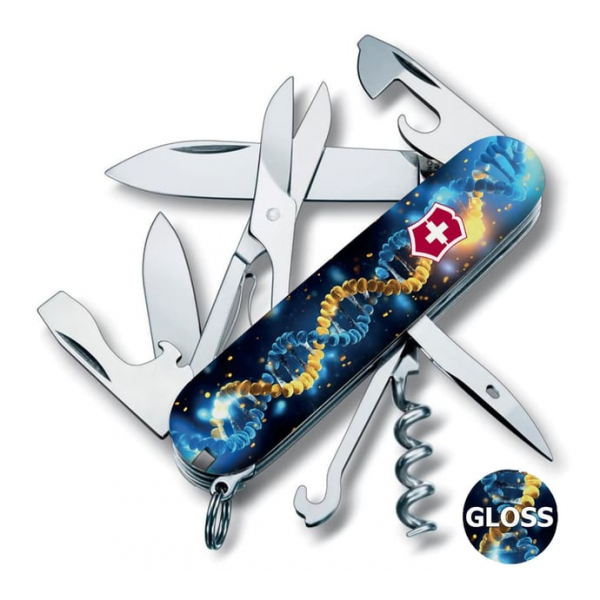 Швейцарський складаний ніж 91мм Victorinox CLIMBER UKRAINE ДНК Українця 1.3703.3.T3270pw Швейцарський складаний ніж 91мм Victorinox CLIMBER UKRAINE ДНК Українця 1.3703.3.T3270pw