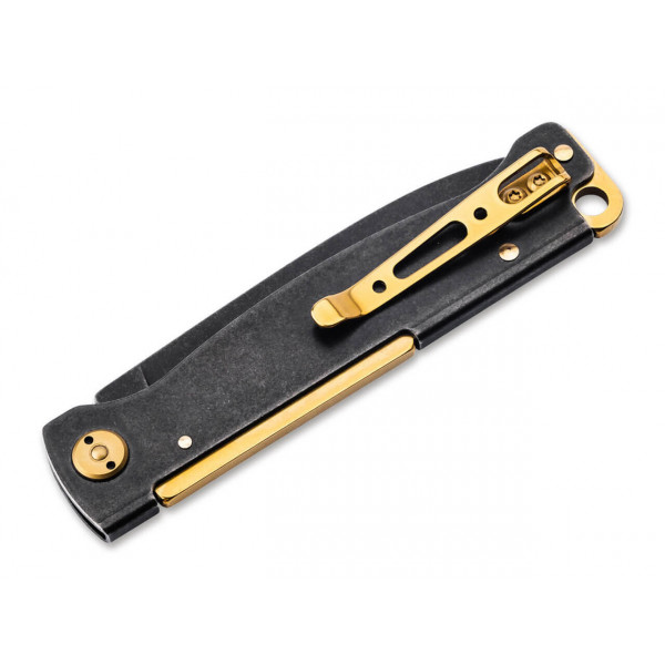 Нiж Boker Plus "Atlas Black Stonewash Brass" 01BO859