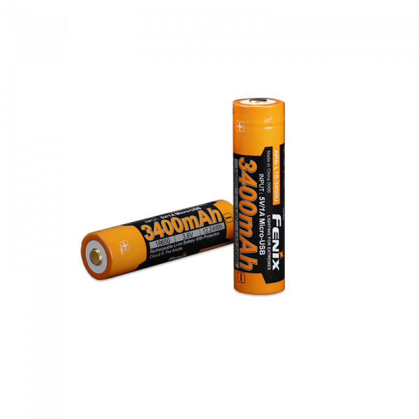 ARB-L18-3400U Акумулятор 18650 Fenix (3400 mAh) micro usb зарядка ARB-L18-3400U ARB-L18-3400U Акумулятор 18650 Fenix (3400 mAh) micro usb зарядка ARB-L18-3400U
