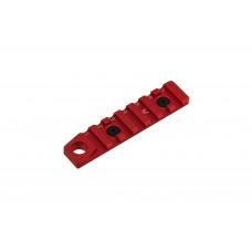 Планка Пікатінні 7 слотів KeyMod & M-Lok червона SI-Link-RS-7-QD-RED